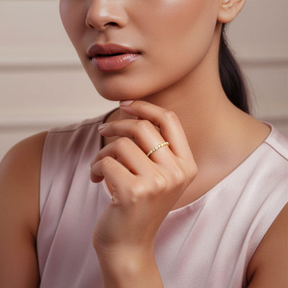 Gold Aurine Lab Grown Diamond Ring