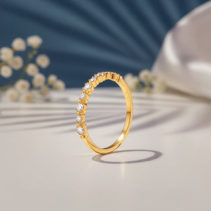 Gold Aurine Lab Grown Diamond Ring