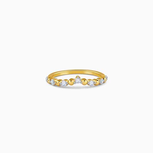 Gold Crownia Lab Grown Diamond Ring