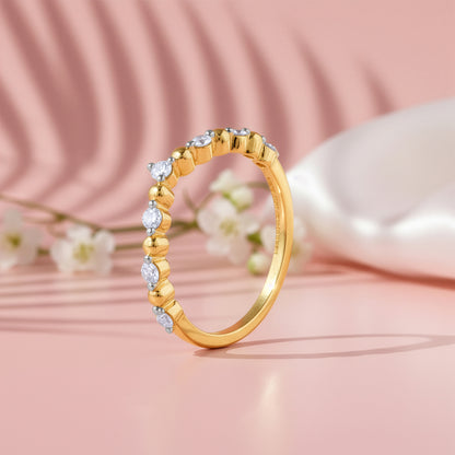 Gold Crownia Lab Grown Diamond Ring