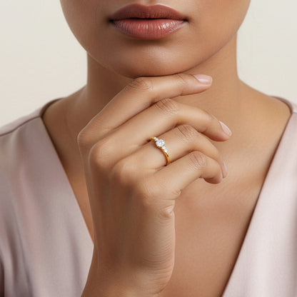 Gold Blossera Lab Grown Diamond Ring