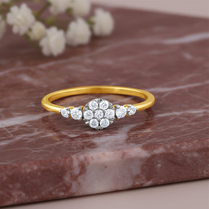 Gold Blossera Lab Grown Diamond Ring