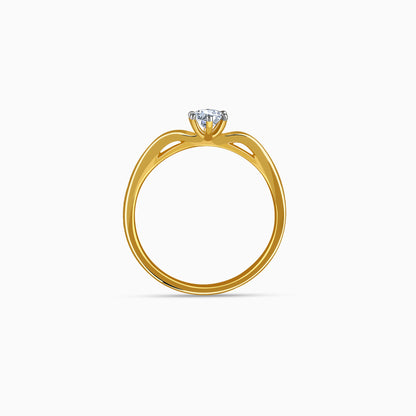 Gold Aurora Spark Lab Grown Diamond Ring (Size 12)