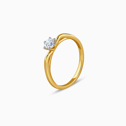 Gold Aurora Spark Lab Grown Diamond Ring (Size 12)