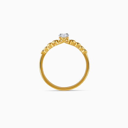 Gold Solitaire Lab Grown Diamond Ring