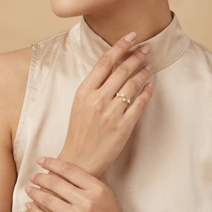 Gold Mosaic Reverie Lab Grown Diamond Ring (Size 12)