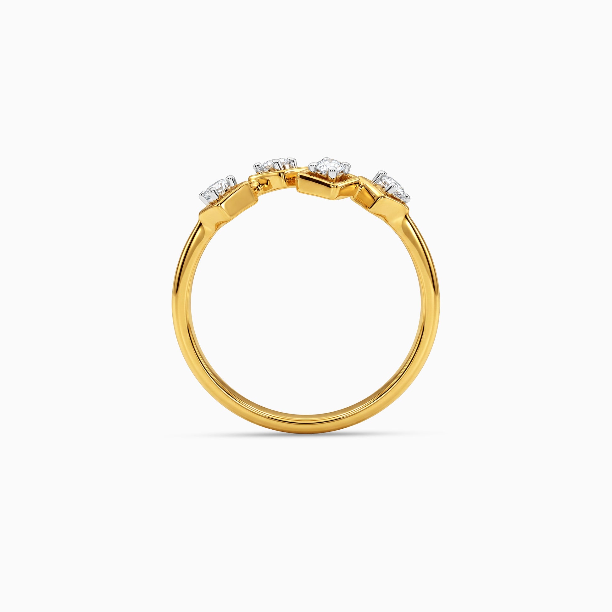 Gold Mosaic Reverie Lab Grown Diamond Ring (Size 12)