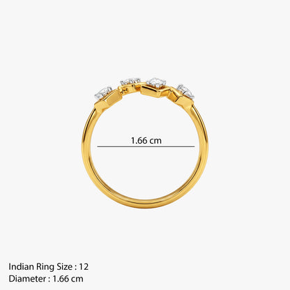 Gold Mosaic Reverie Lab Grown Diamond Ring (Size 12)
