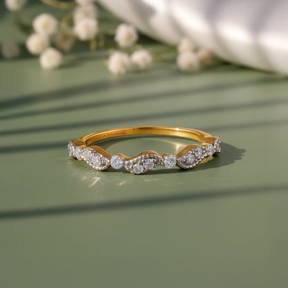 Gold Auryne Lab Grown Diamond Ring