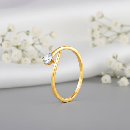 Gold Classic Polaris Lab Grown Diamond Ring