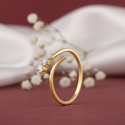 Gold Classic Line Lab Grown Diamond Ring