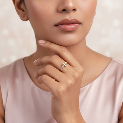 Gold Willow Lab Grown Diamond Ring