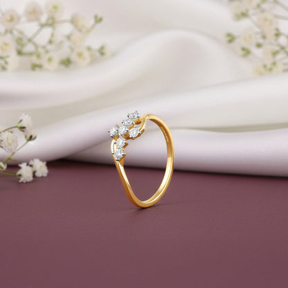 Gold Willow Lab Grown Diamond Ring