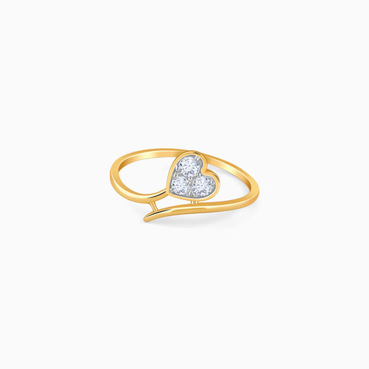 Gold HeartPop Lab Grown Diamond Ring