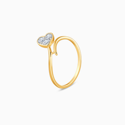 Gold HeartPop Lab Grown Diamond Ring