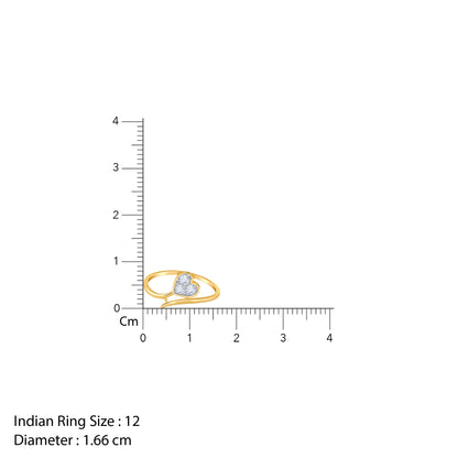 Gold HeartPop Lab Grown Diamond Ring