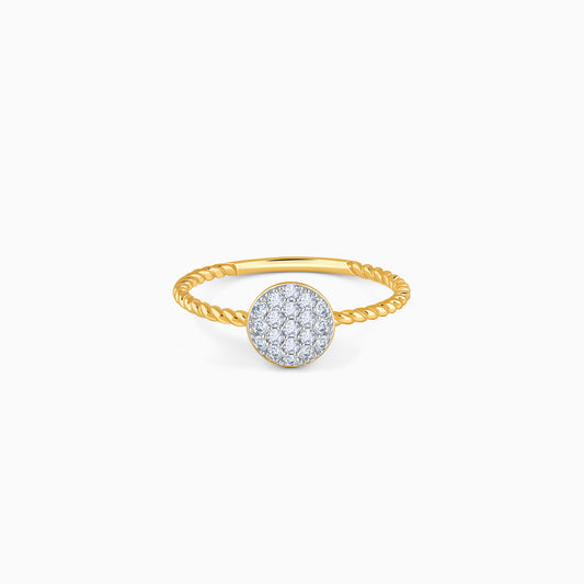Gold Fresh Flora Lab Grown Diamond ring