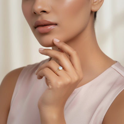 Gold Fresh Flora Lab Grown Diamond ring