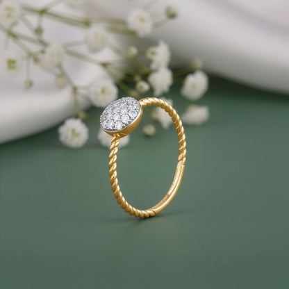 Gold Fresh Flora Lab Grown Diamond ring