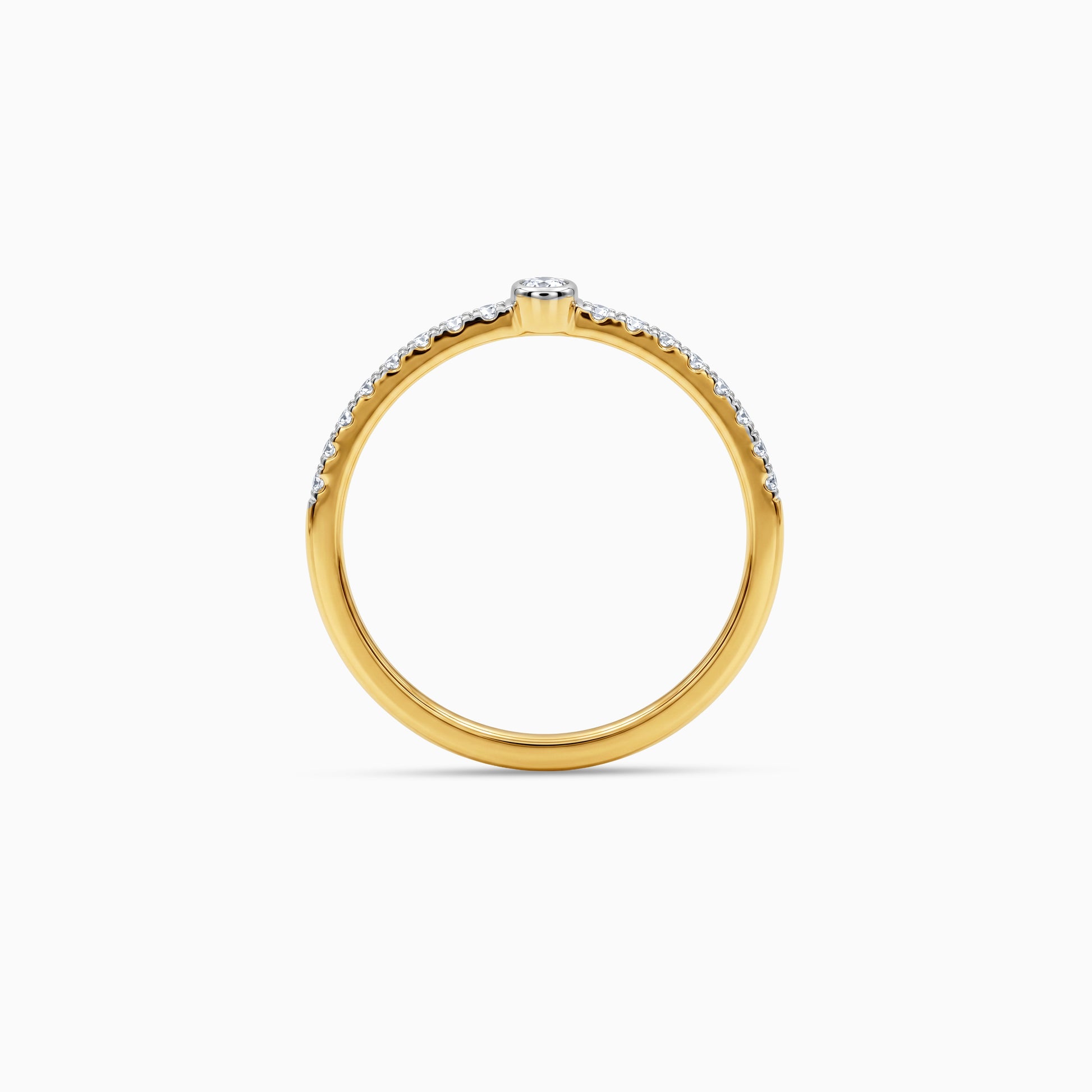 Gold Perle Etoilee Lab Grown Diamond Ring (Size 12)