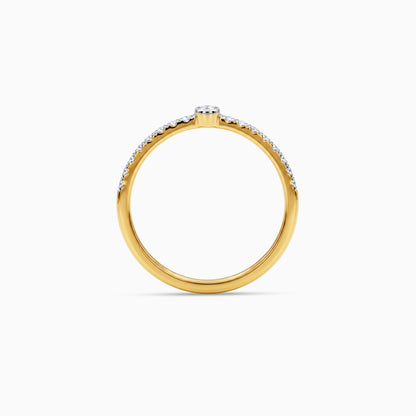 Gold Perle Etoilee Lab Grown Diamond Ring (Size 12)