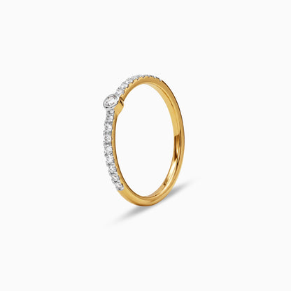 Gold Perle Etoilee Lab Grown Diamond Ring (Size 12)