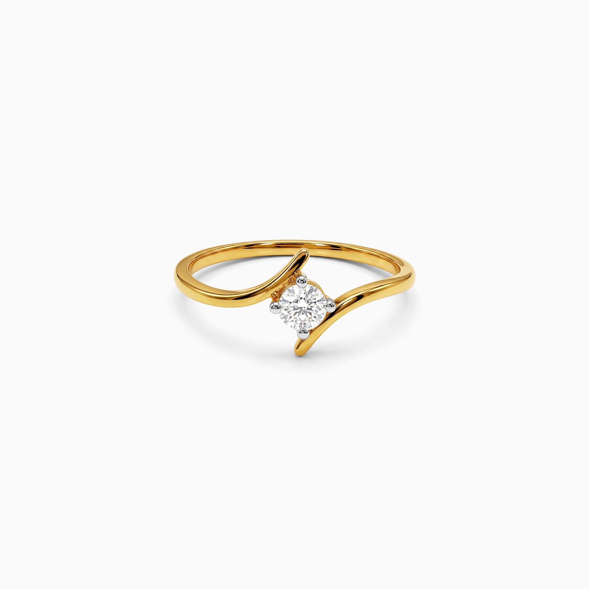 Gold Volute Grace Lab Grown Diamond Ring (Size 12)