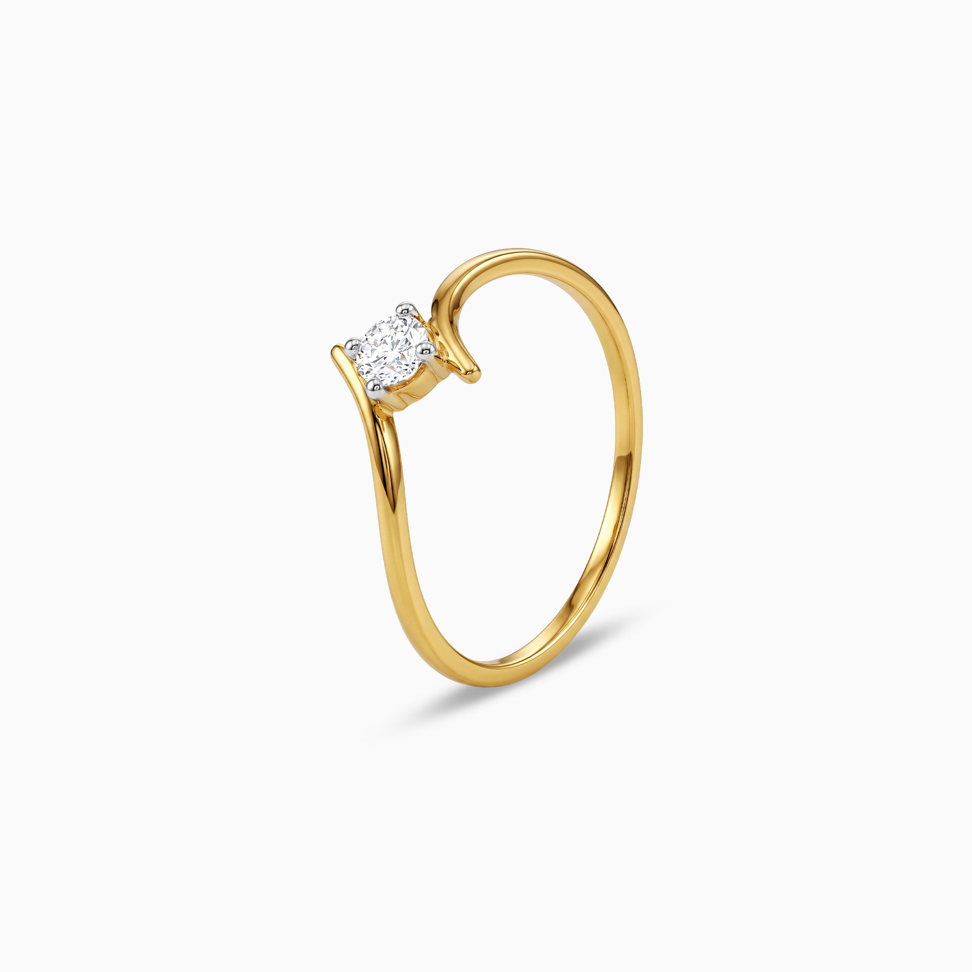 Gold Volute Grace Lab Grown Diamond Ring (Size 12)
