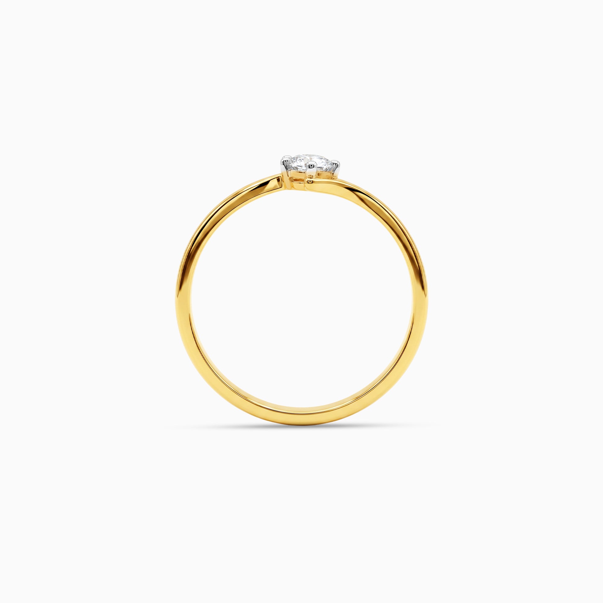 Gold Volute Grace Lab Grown Diamond Ring (Size 12)