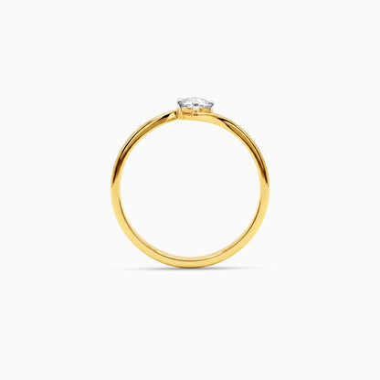 Gold Volute Grace Lab Grown Diamond Ring (Size 12)