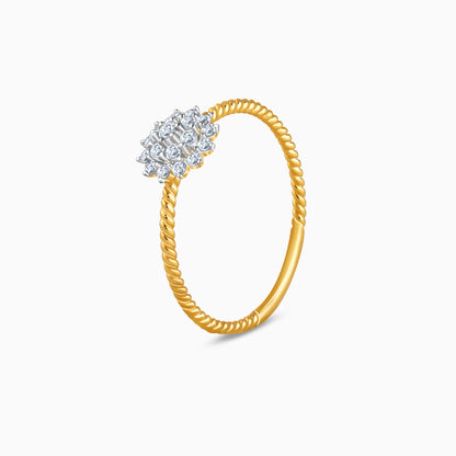 Gold Fleuria Lab Grown Diamond Ring