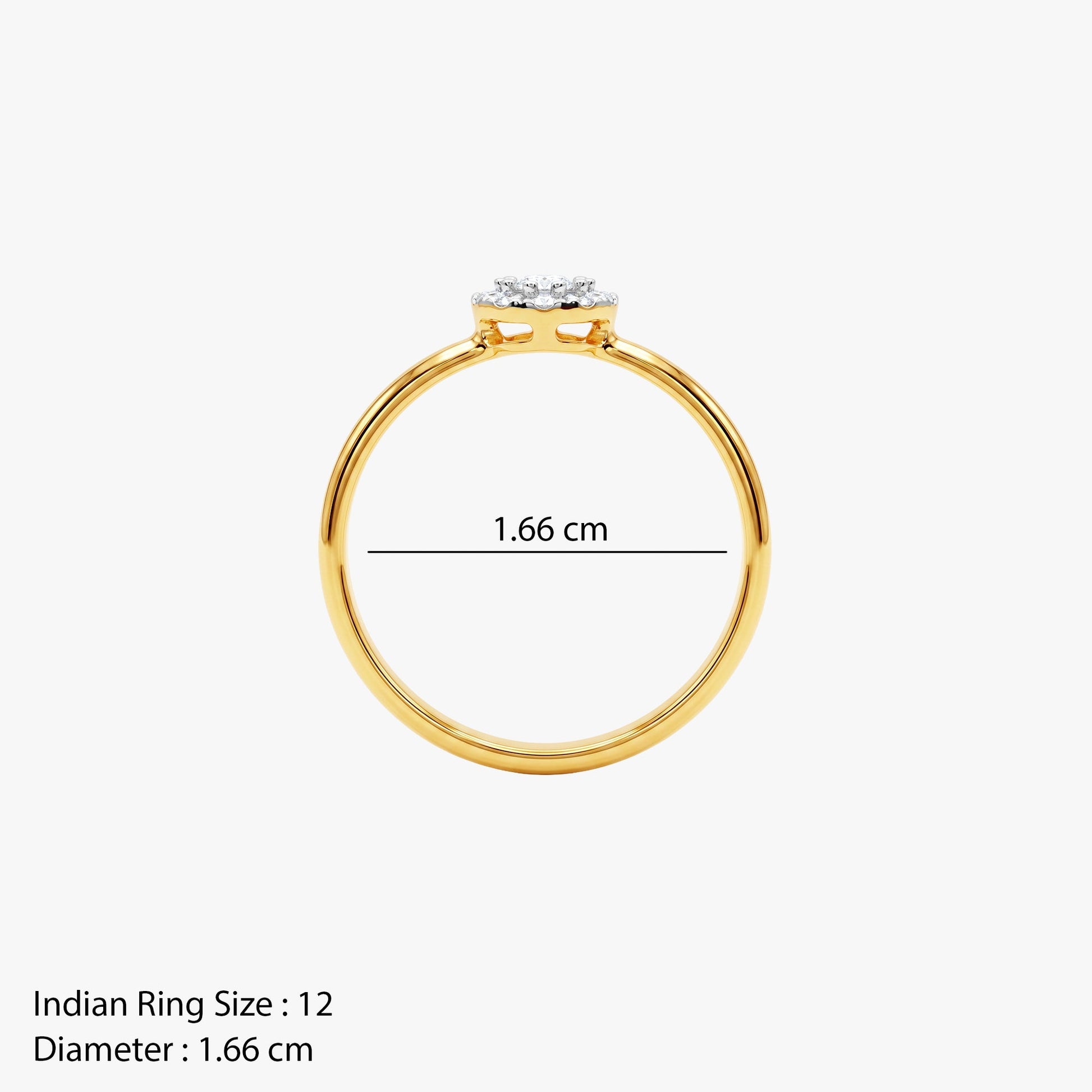 Gold Etoile Majeste Lab Grown Diamond Ring (Size 12)