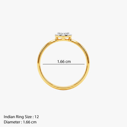 Gold Etoile Majeste Lab Grown Diamond Ring (Size 12)