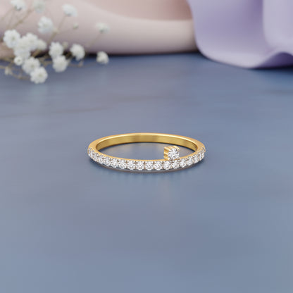 Gold Shine Lab Grown Diamond Ring