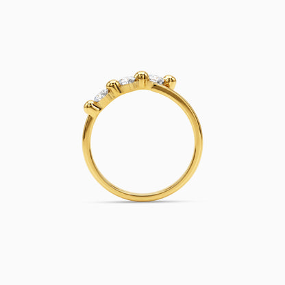 Gold Cascade Royale Lab Grown Diamond Ring (Size 12)