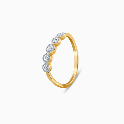 Gold Classic Bezel Lab Grown Diamond Ring