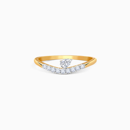 Gold Shine Love Lab Grown Diamond Ring