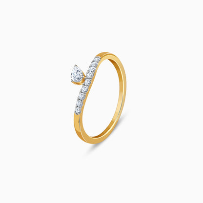 Gold Shine Love Lab Grown Diamond Ring