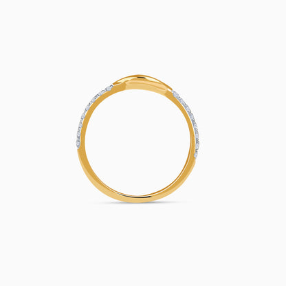 Gold Style Sparkle Lab Grown Diamond Ring