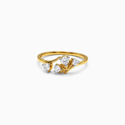 Gold Sparkling Rivage Lab Grown Diamond Ring (Size 12)