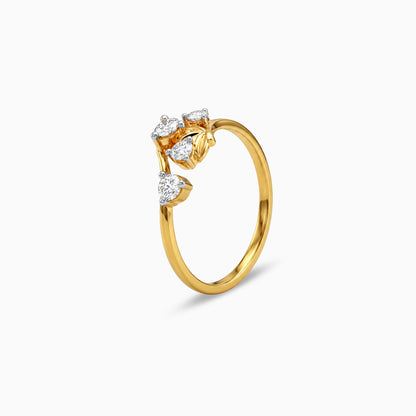 Gold Sparkling Rivage Lab Grown Diamond Ring (Size 12)