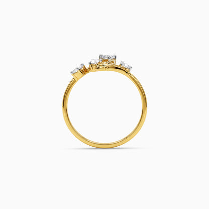 Gold Sparkling Rivage Lab Grown Diamond Ring (Size 12)