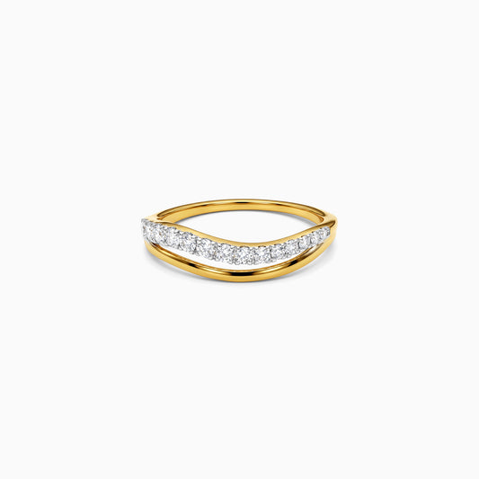 Gold Ruban Scintille Lab Grown Diamond Ring (Size 12)