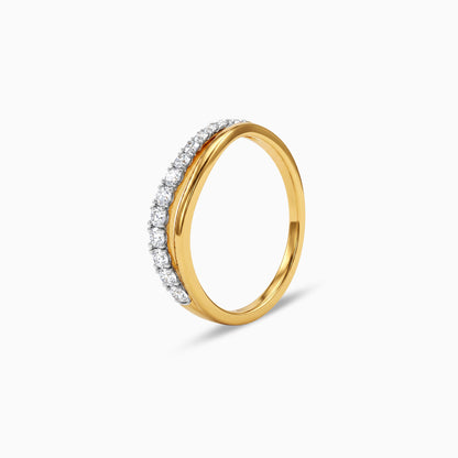 Gold Ruban Scintille Lab Grown Diamond Ring (Size 12)