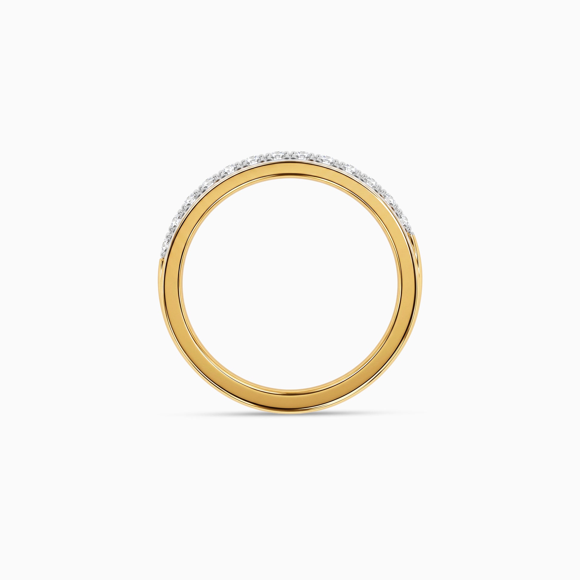 Gold Ruban Scintille Lab Grown Diamond Ring (Size 12)