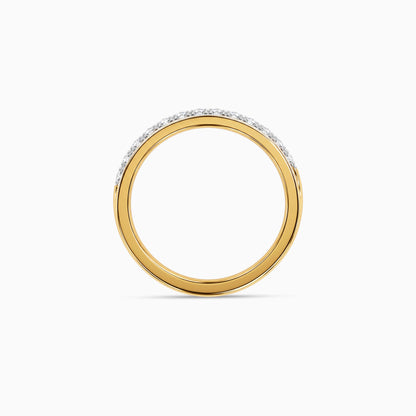 Gold Ruban Scintille Lab Grown Diamond Ring (Size 12)
