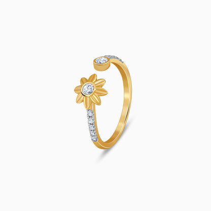 Gold Bloom Glow Lab Grown Diamond Ring