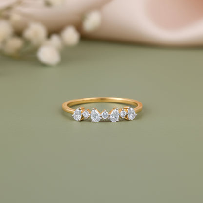 Gold Dew Shine Lab Grown Diamond Ring