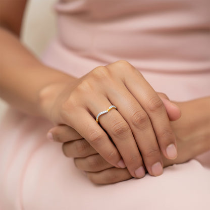 Gold Pristine Set Lab Grown Diamond Ring