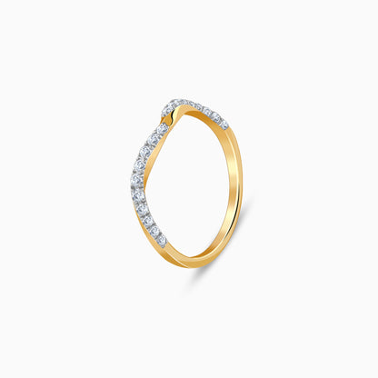 Gold Pristine Set Lab Grown Diamond Ring